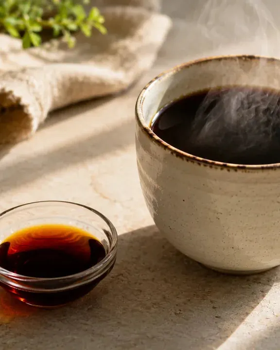 فنجان قهوه کنار لیوان آب؛ اولین راه رفع بوی دهان بعد قهوه